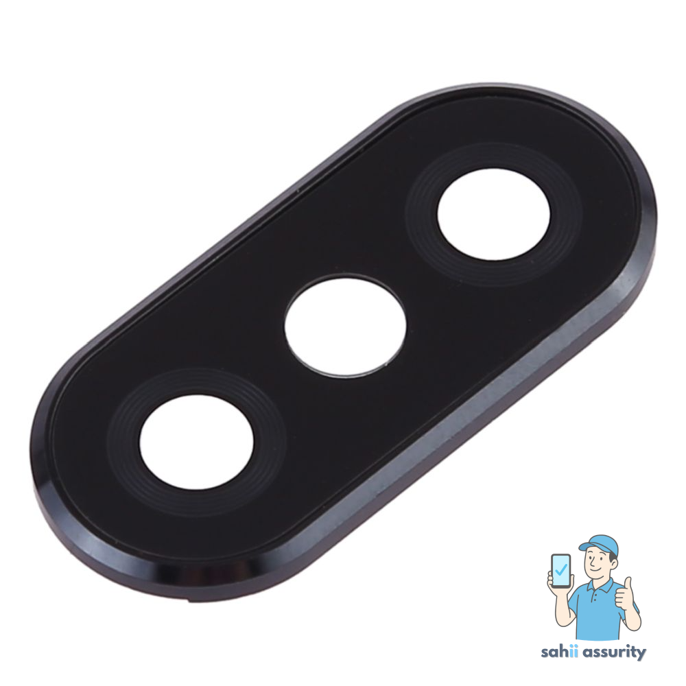 Camera Lens Glass with Frame for Xiaomi Redmi Note 6 Pro White thumbnail